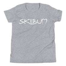 Load image into Gallery viewer, Youth Short Sleeve T-Shirt White Skibum Logo